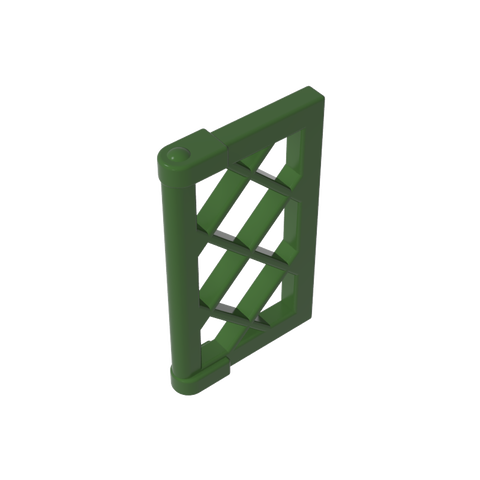 Gobricks,Window 1 x 2 x 3 Pane Latticed with Thick Corner Tabs,60607,2529