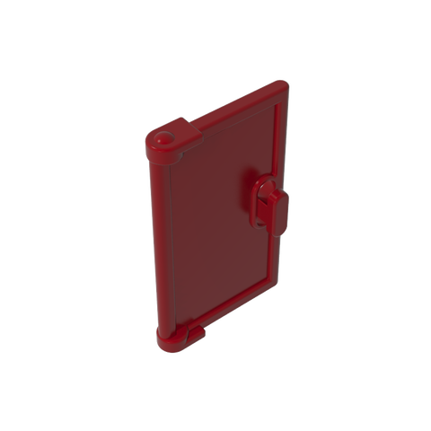 Gobricks,Door 1 x 2 x 3 with Vertical Handle, New Mold for Tabless Frames,60614