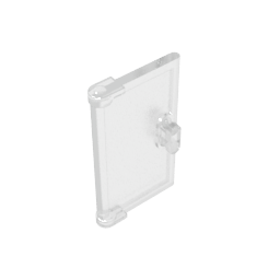 Gobricks,Door 1 x 2 x 3 with Vertical Handle, New Mold for Tabless Frames,60614