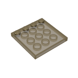 Gobricks,Plates Special 4 x 4 with Studs on One Edge [Plain],6179