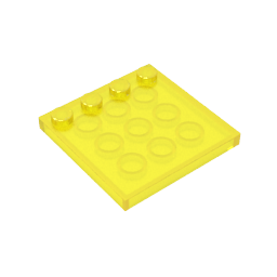 Gobricks,Plates Special 4 x 4 with Studs on One Edge [Plain],6179