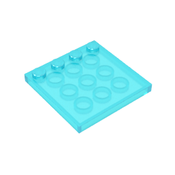 Gobricks,Plates Special 4 x 4 with Studs on One Edge [Plain],6179