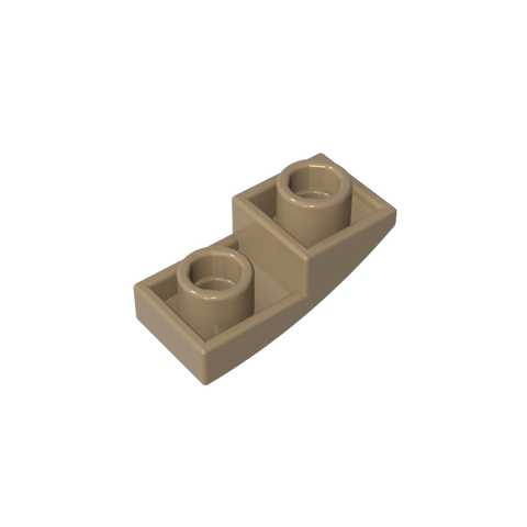 Gobricks,Slope Curved 2 x 1 Inverted,24201