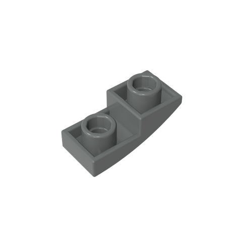 Gobricks,Slope Curved 2 x 1 Inverted,24201