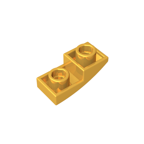 Gobricks,Slope Curved 2 x 1 Inverted,24201