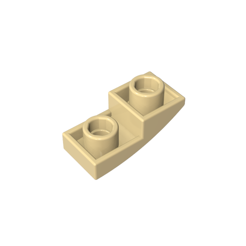 Gobricks,Slope Curved 2 x 1 Inverted,24201