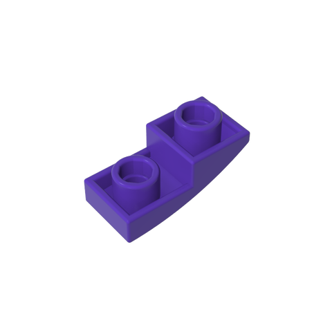 Gobricks,Slope Curved 2 x 1 Inverted,24201