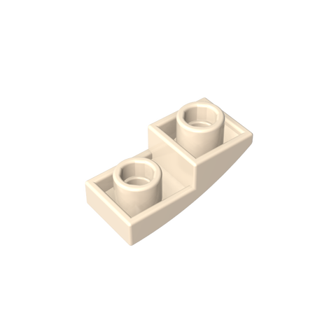 Gobricks,Slope Curved 2 x 1 Inverted,24201