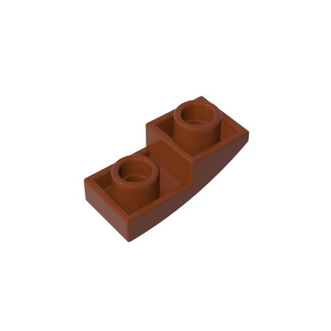 Gobricks,Slope Curved 2 x 1 Inverted,24201