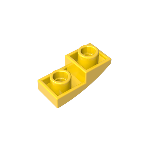 Gobricks,Slope Curved 2 x 1 Inverted,24201
