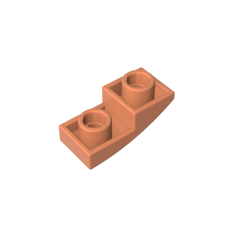 Gobricks,Slope Curved 2 x 1 Inverted,24201