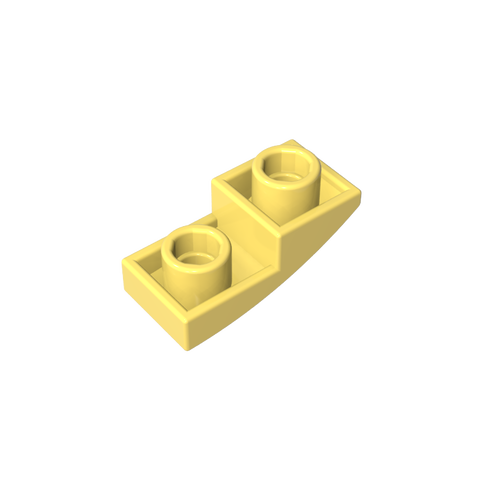 Gobricks,Slope Curved 2 x 1 Inverted,24201