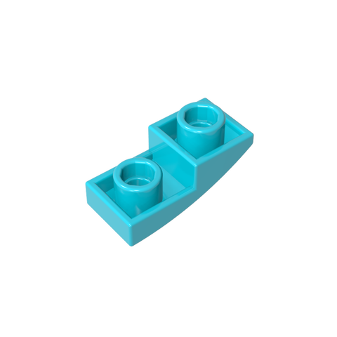 Gobricks,Slope Curved 2 x 1 Inverted,24201