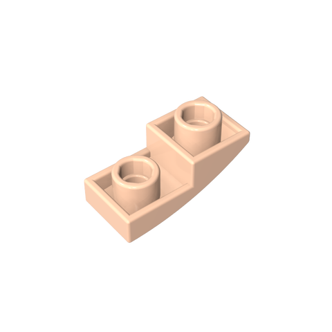 Gobricks,Slope Curved 2 x 1 Inverted,24201