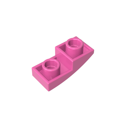 Gobricks,Slope Curved 2 x 1 Inverted,24201