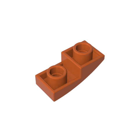 Gobricks,Slope Curved 2 x 1 Inverted,24201