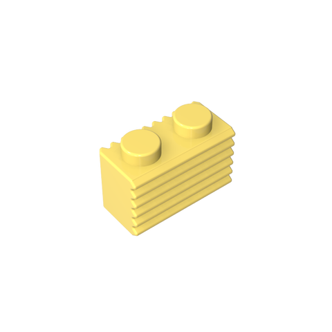 Gobricks,Brick Special 1 x 2 with Grill,2877