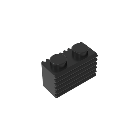 Gobricks,Brick Special 1 x 2 with Grill,2877