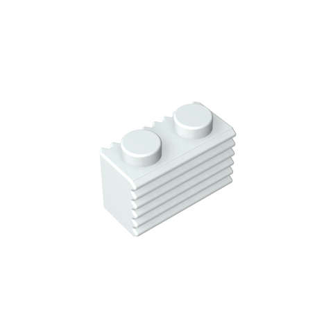Gobricks,Brick Special 1 x 2 with Grill,2877
