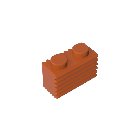 Gobricks,Brick Special 1 x 2 with Grill,2877