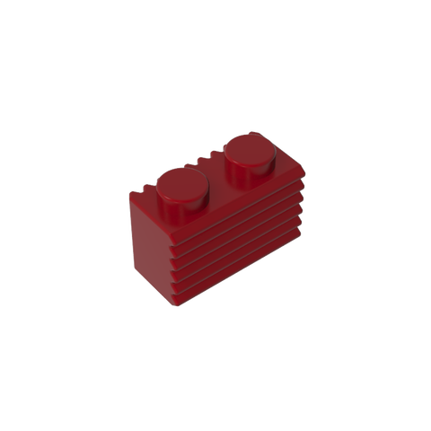 Gobricks,Brick Special 1 x 2 with Grill,2877