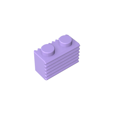 Gobricks,Brick Special 1 x 2 with Grill,2877