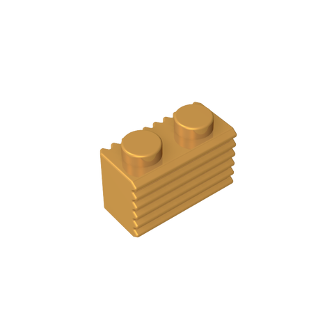 Gobricks,Brick Special 1 x 2 with Grill,2877