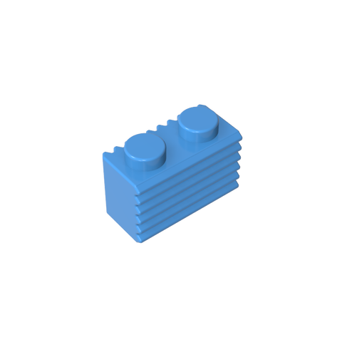 Gobricks,Brick Special 1 x 2 with Grill,2877