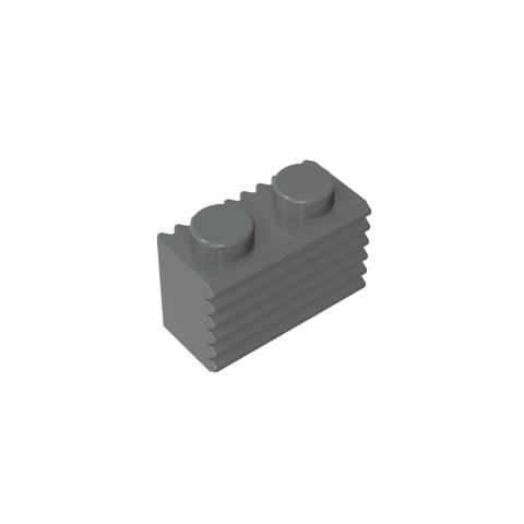 Gobricks,Brick Special 1 x 2 with Grill,2877