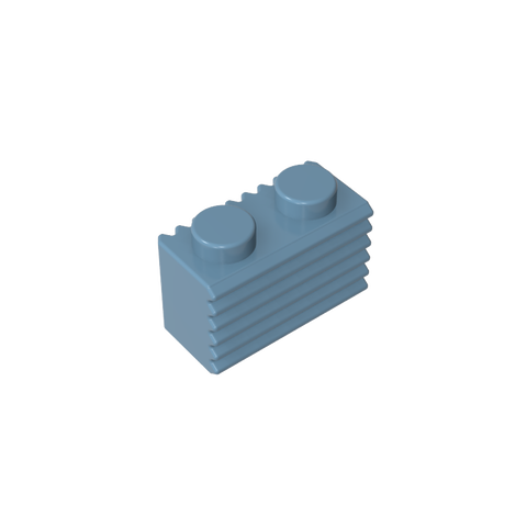 Gobricks,Brick Special 1 x 2 with Grill,2877