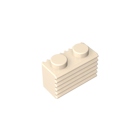 Gobricks,Brick Special 1 x 2 with Grill,2877