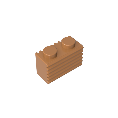 Gobricks,Brick Special 1 x 2 with Grill,2877
