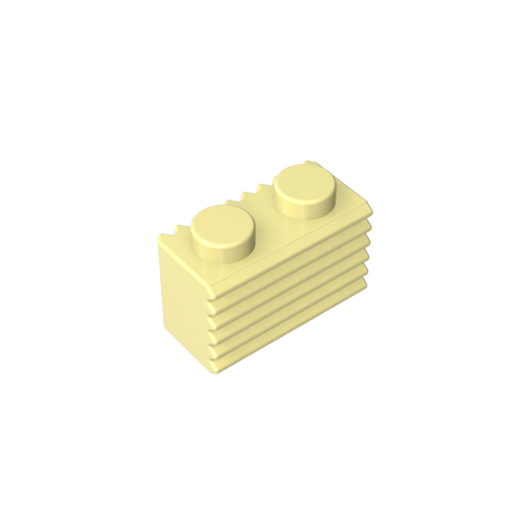 Gobricks,Brick Special 1 x 2 with Grill,2877