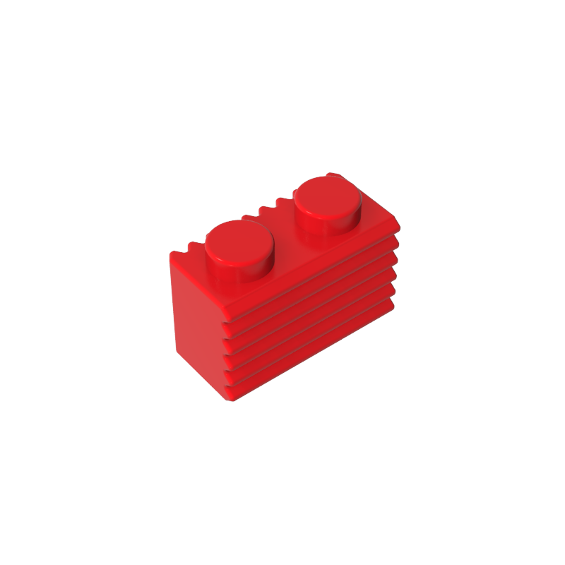 Gobricks,Brick Special 1 x 2 with Grill,2877