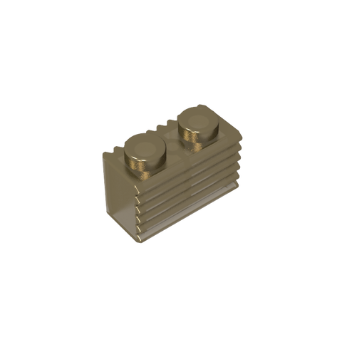Gobricks,Brick Special 1 x 2 with Grill,2877