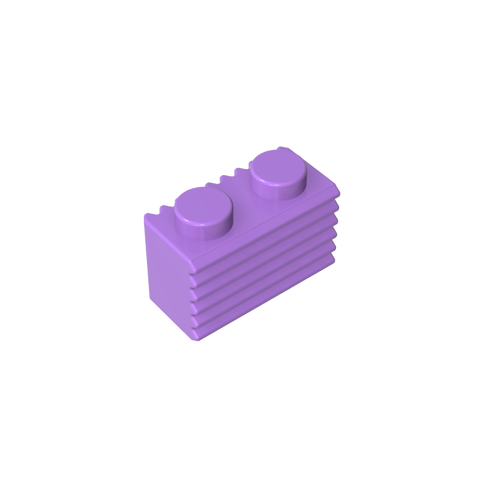Gobricks,Brick Special 1 x 2 with Grill,2877