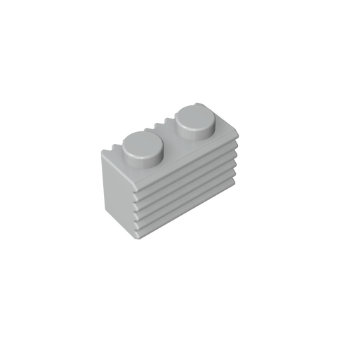 Gobricks,Brick Special 1 x 2 with Grill,2877