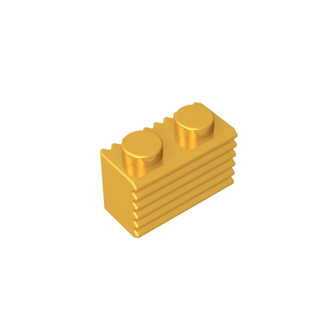 Gobricks,Brick Special 1 x 2 with Grill,2877