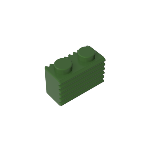 Gobricks,Brick Special 1 x 2 with Grill,2877