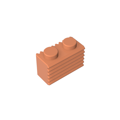 Gobricks,Brick Special 1 x 2 with Grill,2877