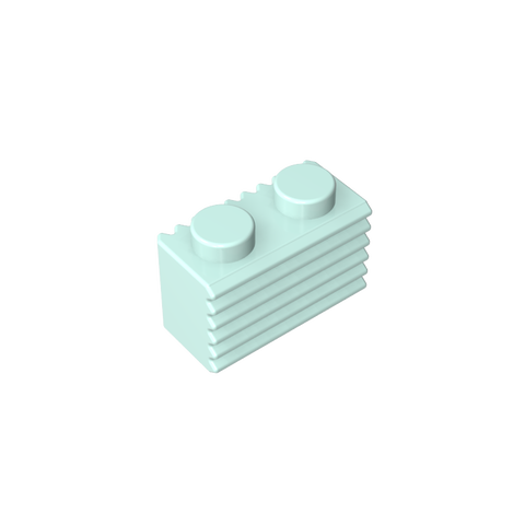 Gobricks,Brick Special 1 x 2 with Grill,2877