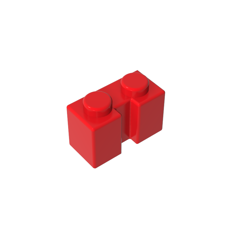 Gobricks,Brick Special 1 x 2 with Groove,4216