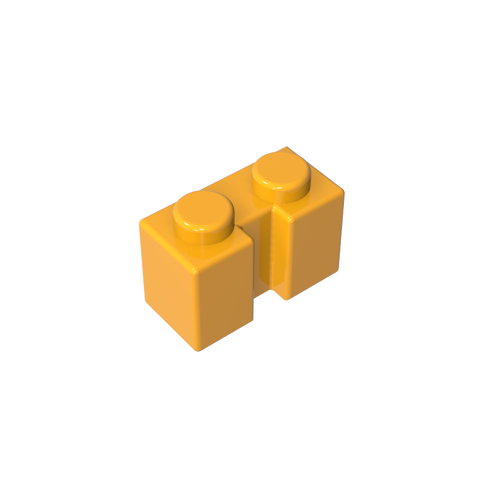 Gobricks,Brick Special 1 x 2 with Groove,4216