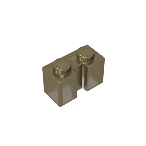 Gobricks,Brick Special 1 x 2 with Groove,4216
