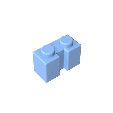 Gobricks,Brick Special 1 x 2 with Groove,4216