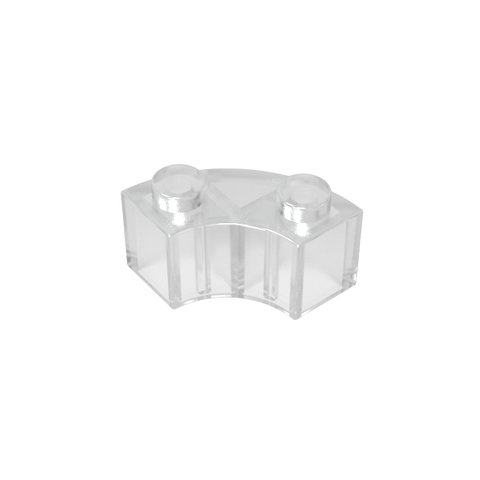 Gobricks,Brick Round Corner 2 x 2 Macaroni with Stud Notch and Reinforced Underside [New Style],85080,3063,3063a,3063b,45417