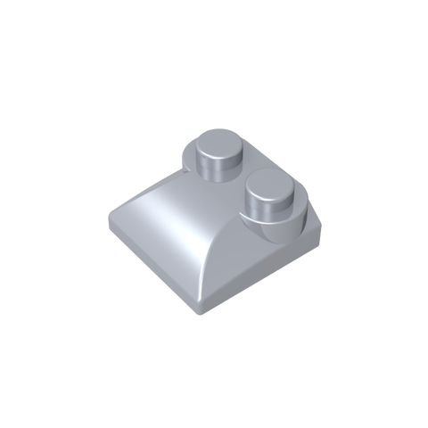Gobricks,Brick Curved 2 x 2 x 2/3 Two Studs and Curved Slope End,47457,78882