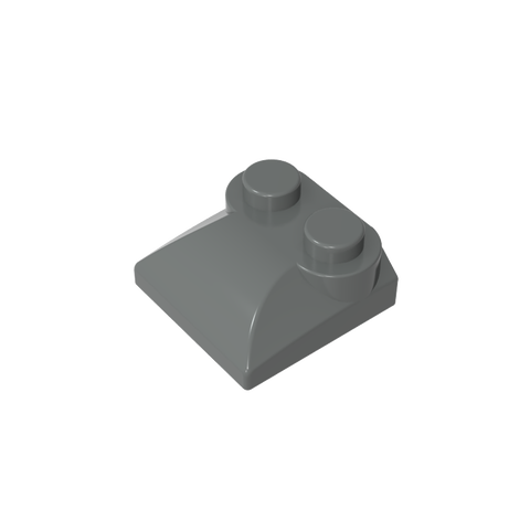 Gobricks,Brick Curved 2 x 2 x 2/3 Two Studs and Curved Slope End,47457,78882