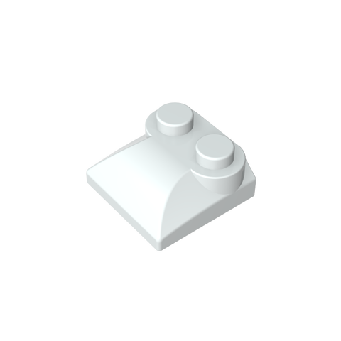 Gobricks,Brick Curved 2 x 2 x 2/3 Two Studs and Curved Slope End,47457,78882