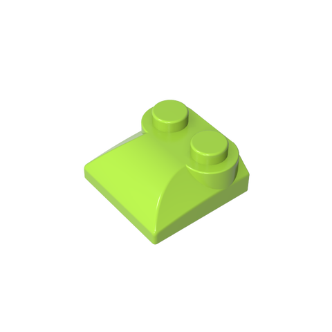 Gobricks,Brick Curved 2 x 2 x 2/3 Two Studs and Curved Slope End,47457,78882